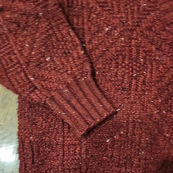 Women's Burgundy Sweater - Picture 4 of 8